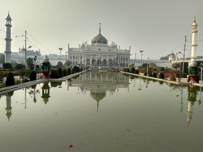 Reflection of Chota Imambara at Its Water Pool